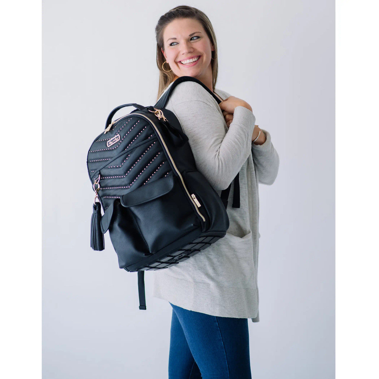 Itzy Ritzy Rock & Roll Black Boss Backpack Diaper Bag