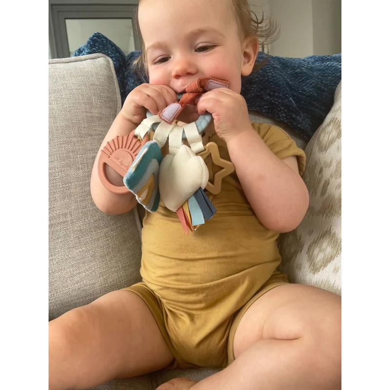 Bitzy Busy Ring Teething Activity Toy Cloud