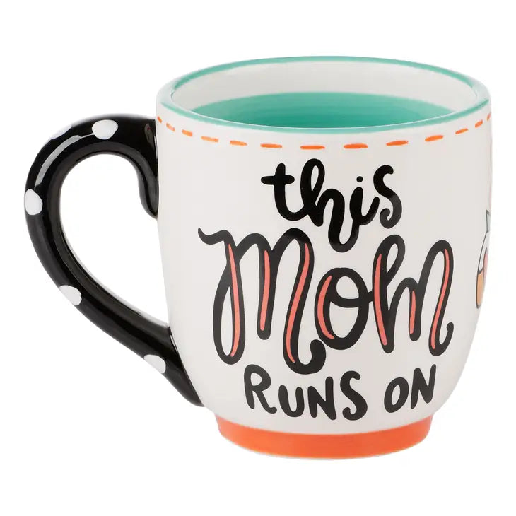 Mom Runs On Coffee And Chaos Glory Haus Mug
