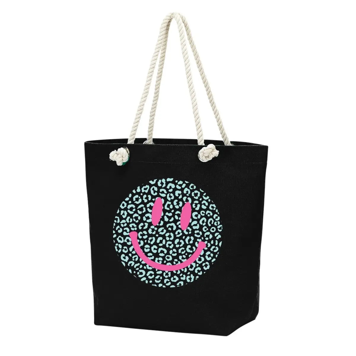 Viv & Lou All Smiles Black Castaway Tote
