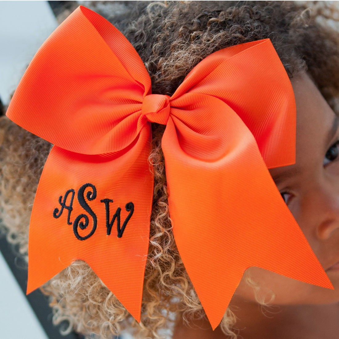 Viv & Lou Orange Hair Bow