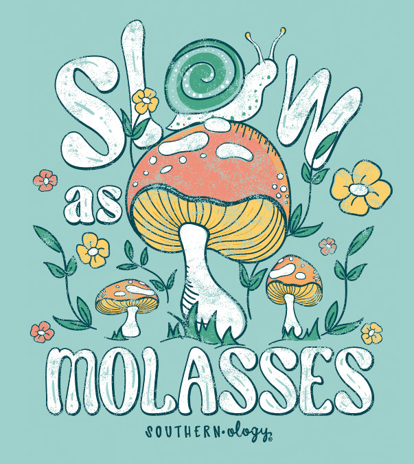 Southernology Snail Slow as Molasses T-shirt
