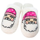 Katydid Pink Santa Face Slippers