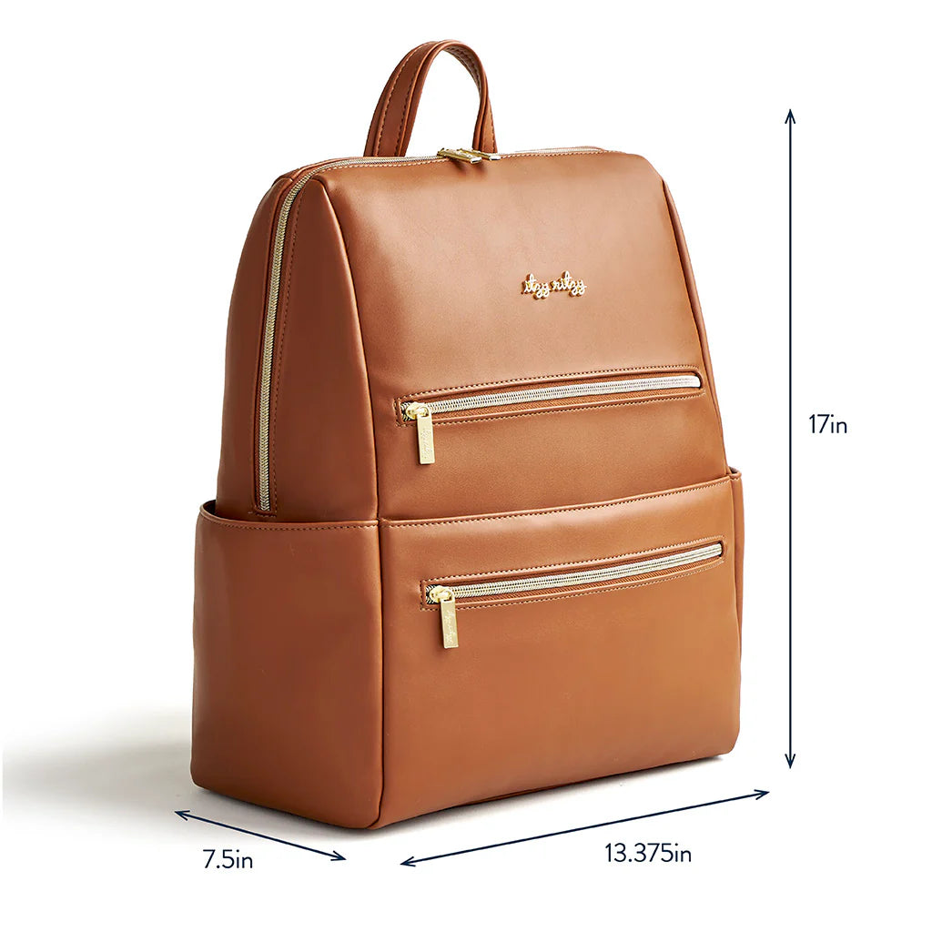 Itzy Ritzy Eras Backpack™ Midi Diaper Bag - Cognac