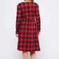 Girls GTOG Red Black Buffalo Plaid Mini Dress