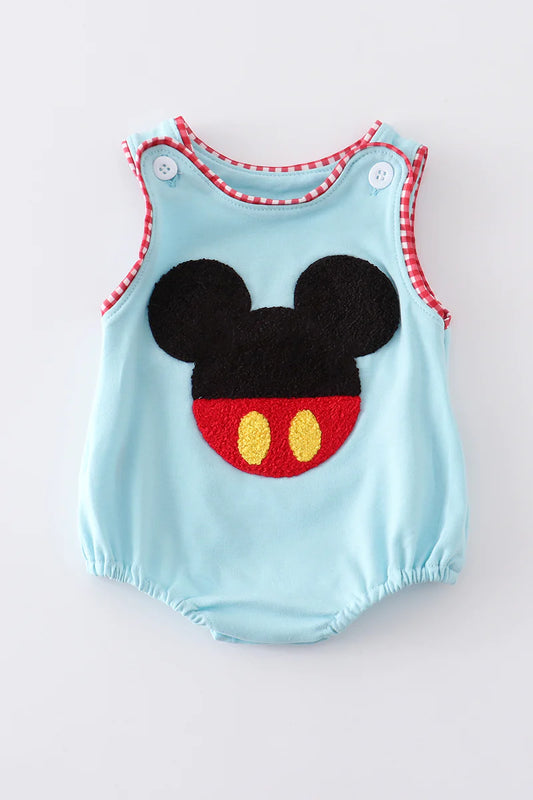 Boys Blue French Knot Mickey Bubble