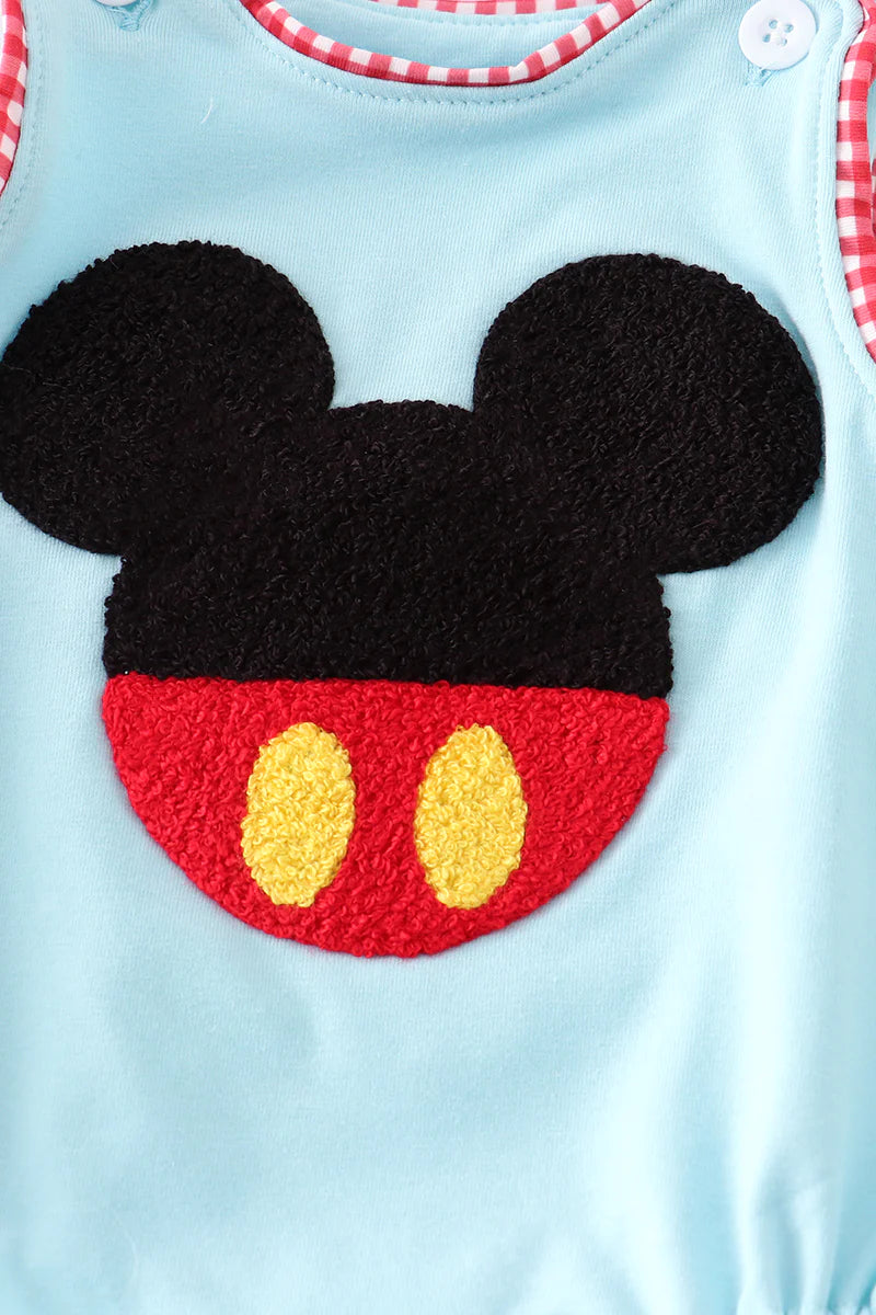 Boys Blue French Knot Mickey Bubble