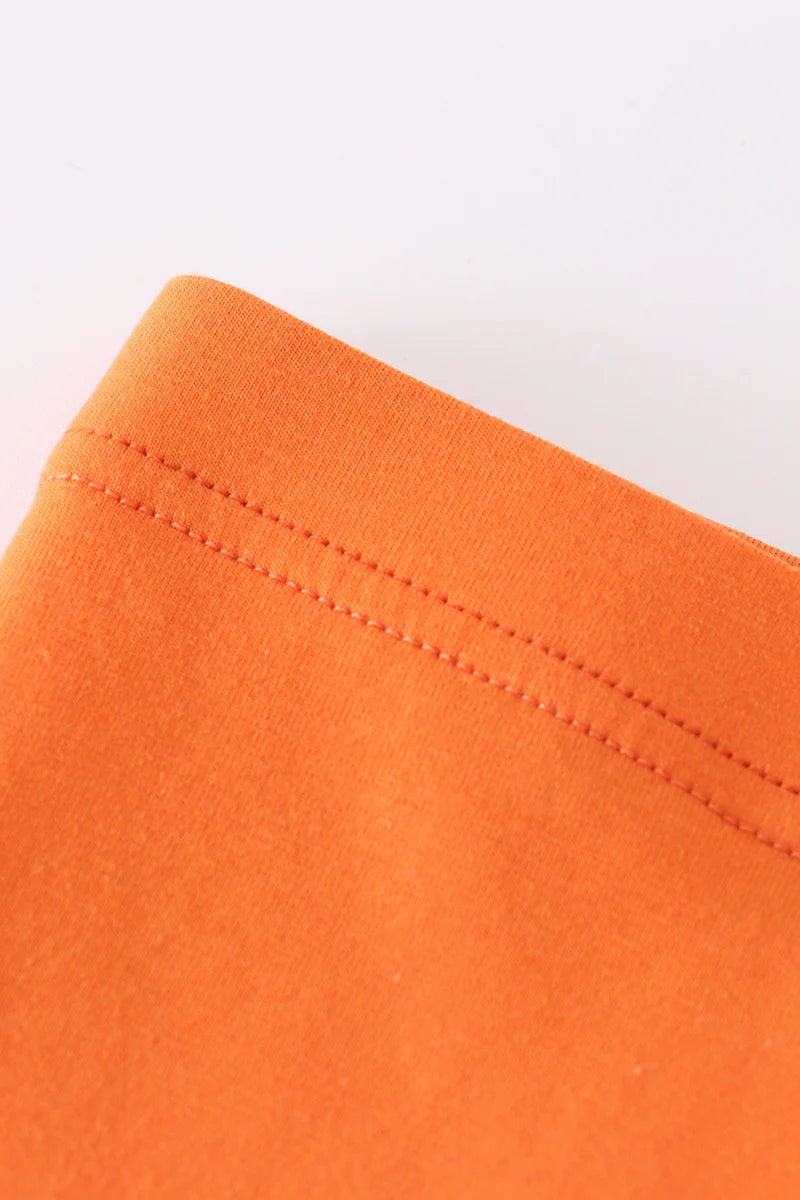 Girls Orange Bell Pants