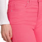 Womens Zenana High Rise Skinny Color Stretch Denim Cream Fuchsia