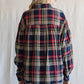 Womens Jodifl Hunter Green Check Collared Neck Top with Pocket