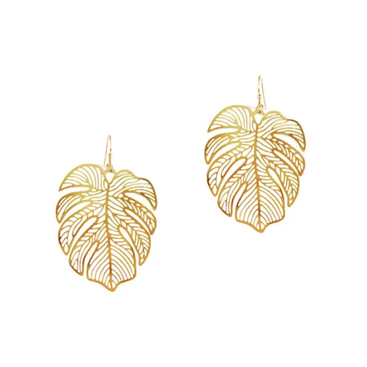 Viv & Lou Gold Palm Bay Earrings
