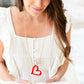 Red Heart Gold Rhonda Necklace