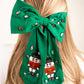 Viola Green Nutcracker Hair Bow Barrette