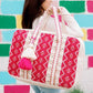 Katydid Magenta Zig Zagged Oversized Weekender Bag