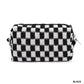 Zenana Black Checkered Makeup Cosmetic Pouch Bag