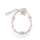 Girls Sterling Silver Pink Kids Butterfly Bracelet - Wrenley