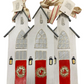 Ornament Large Christmas Church White