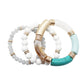 Viv & Lou Aqua Madison Bracelet Stack