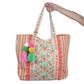 Katydid Multicolored Chevron Sequined Big Tote Bag