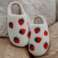 Katydid Strawberry Fuzzy Slippers