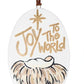 Ceramic Gift of the King Nativity Ornament - Joy to the World