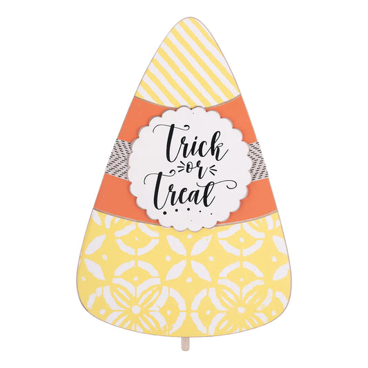 Trick or Treat Candy Corn Glory Haus Topper