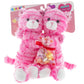 Hugging Kitties Plush with Conversation Heart Candy