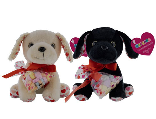 Valentine’s Galerie Dog Plush & Conversation Hearts