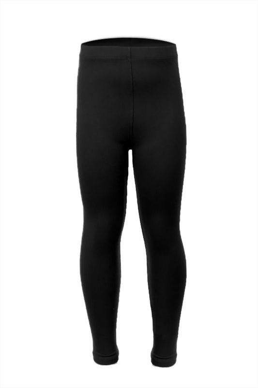 Girls Solid Leggings Black