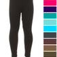 Girls Solid Leggings Black