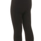 Girls Solid Leggings Black