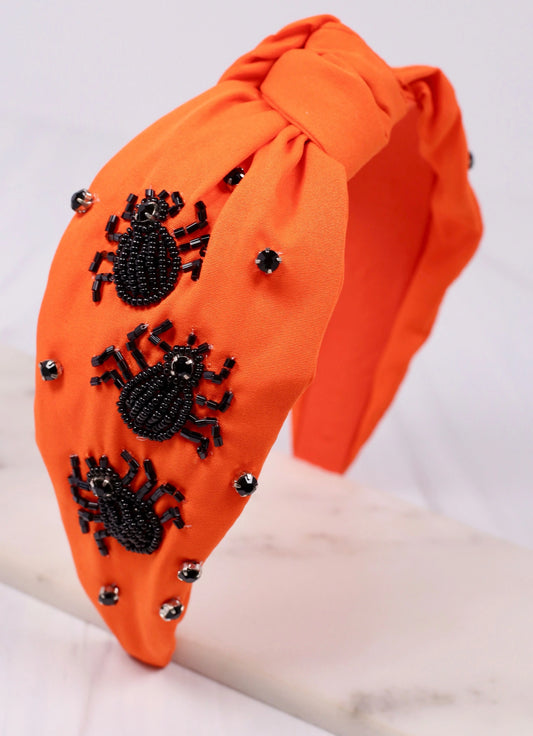 Charlotte Spider Orange Headband