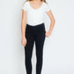 Kancan Youth Mid Rise Clean Black Skinny Jeans