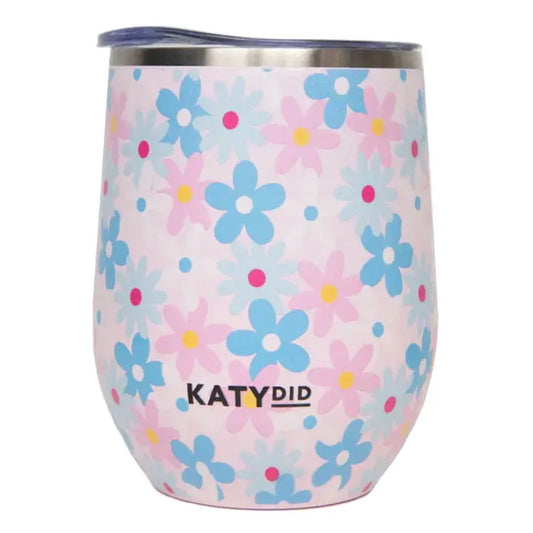 Katydid Dainty Florals Wine Tumbler Cup