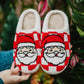 Katydid Santa Red Checkered Slippers