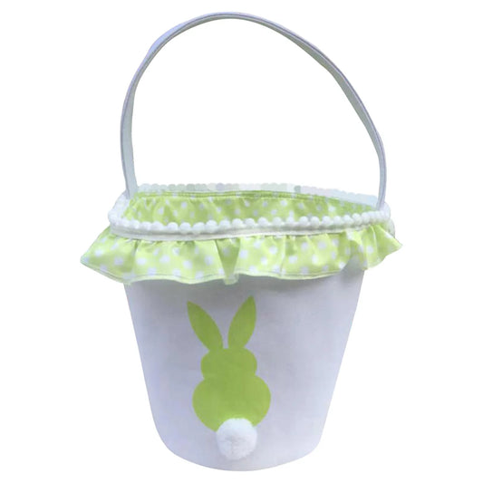 Easter Bunny Bag With Ruffle Green