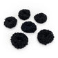 Organic Cotton Fluffy Ponies 6pc - Black