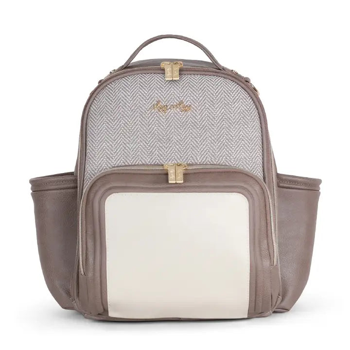 Itzy Ritzy Vanilla Latte Mini PLUS Backpack Diaper Bag