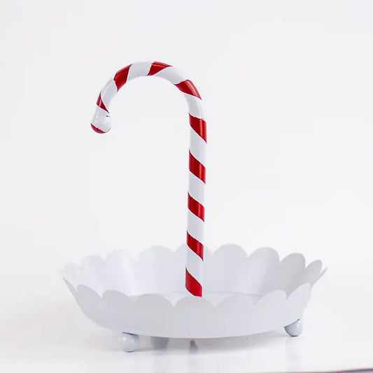 Candy Cane Server White/Red
