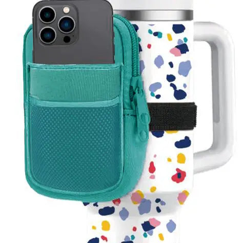 Katydid Deep Teal Tumbler Zipper Pouch