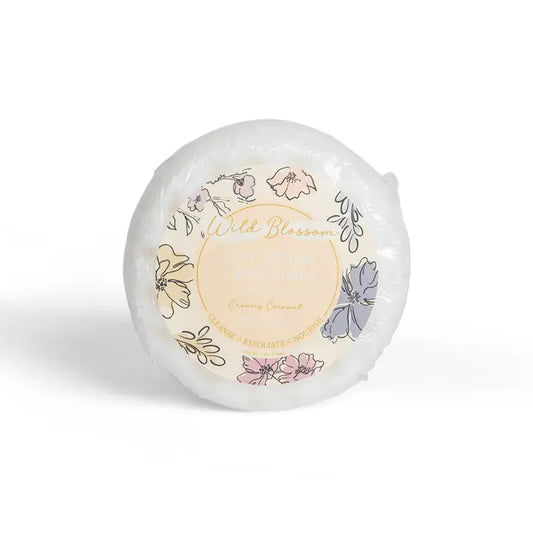 Wild Blossom Soap Infused Body Buffer-Creamy Coconut
