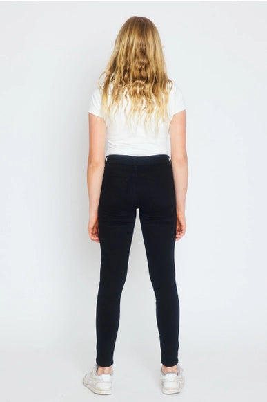 Kancan Youth Mid Rise Clean Black Skinny Jeans