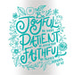 Kerusso 40 oz Stainless Steel Mug with Straw Be Joyful