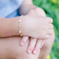 14K Gold-Plated Kids Bracelet With Stardust Beads - Averleigh