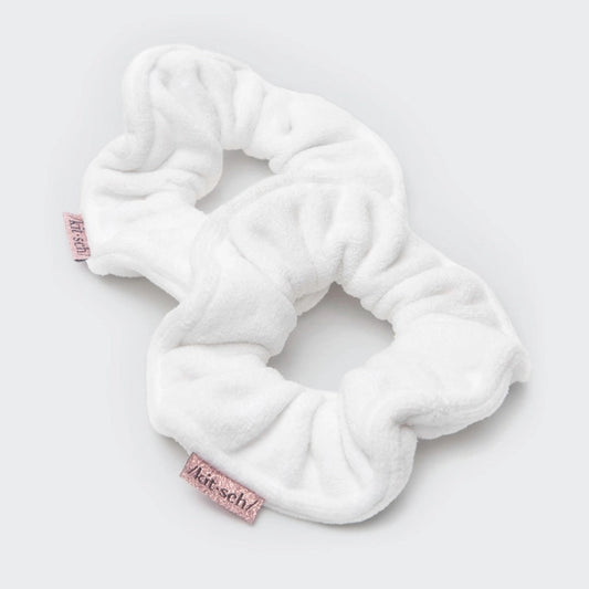 Kitsch Towel Scrunchie 2 Pack - White