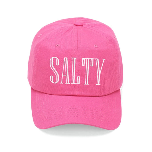 Viv & Lou Hot Pink Salty Embroidered Cap