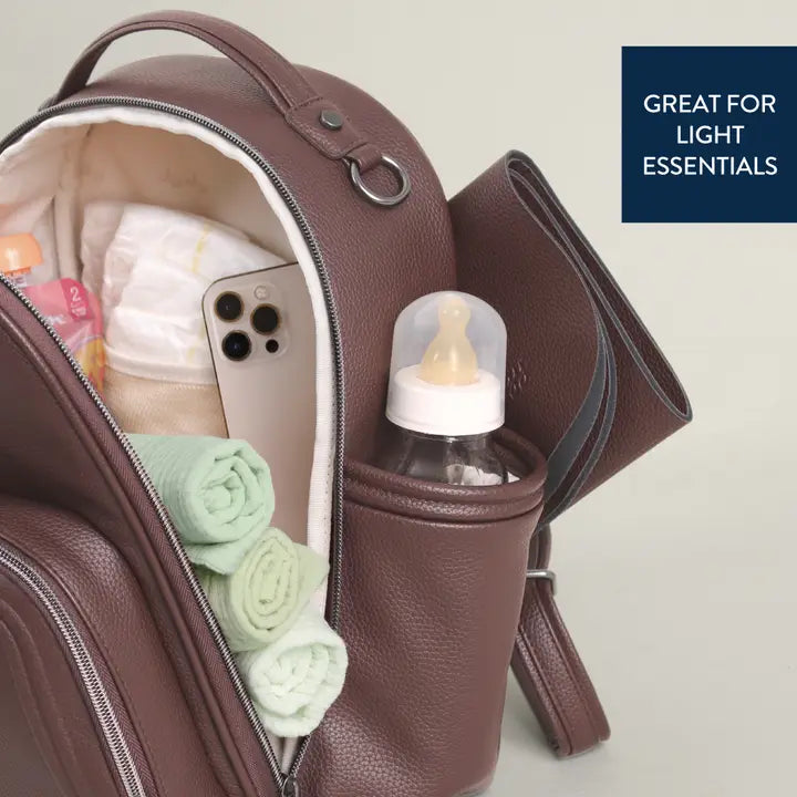 Itzy Ritzy Espresso Itzy Mini Plus Diaper Bag Backpack