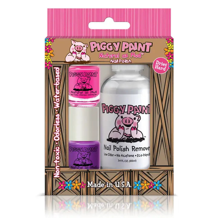 Piggy Paint 2 Polish and Remover Box Set