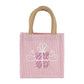 Glitzy Present Petite Gift Tote Light Pink/White