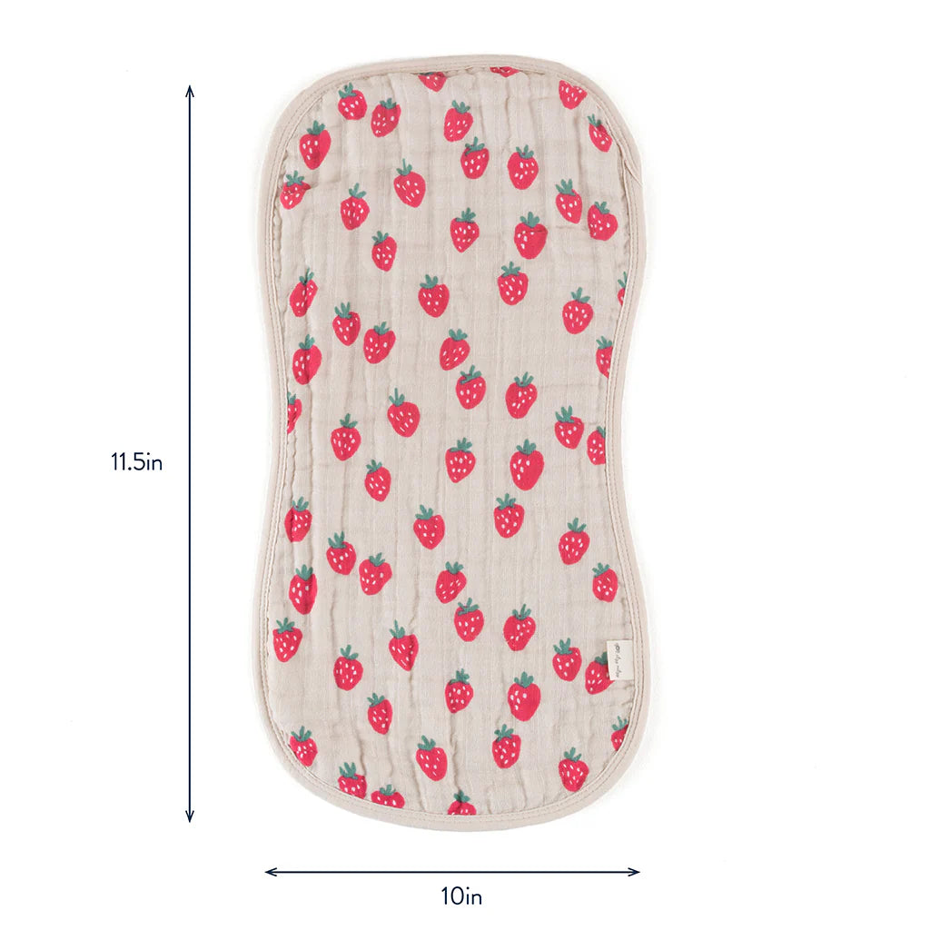 Itzy Ritzy Burp Cloths 2 Pack - Strawberry